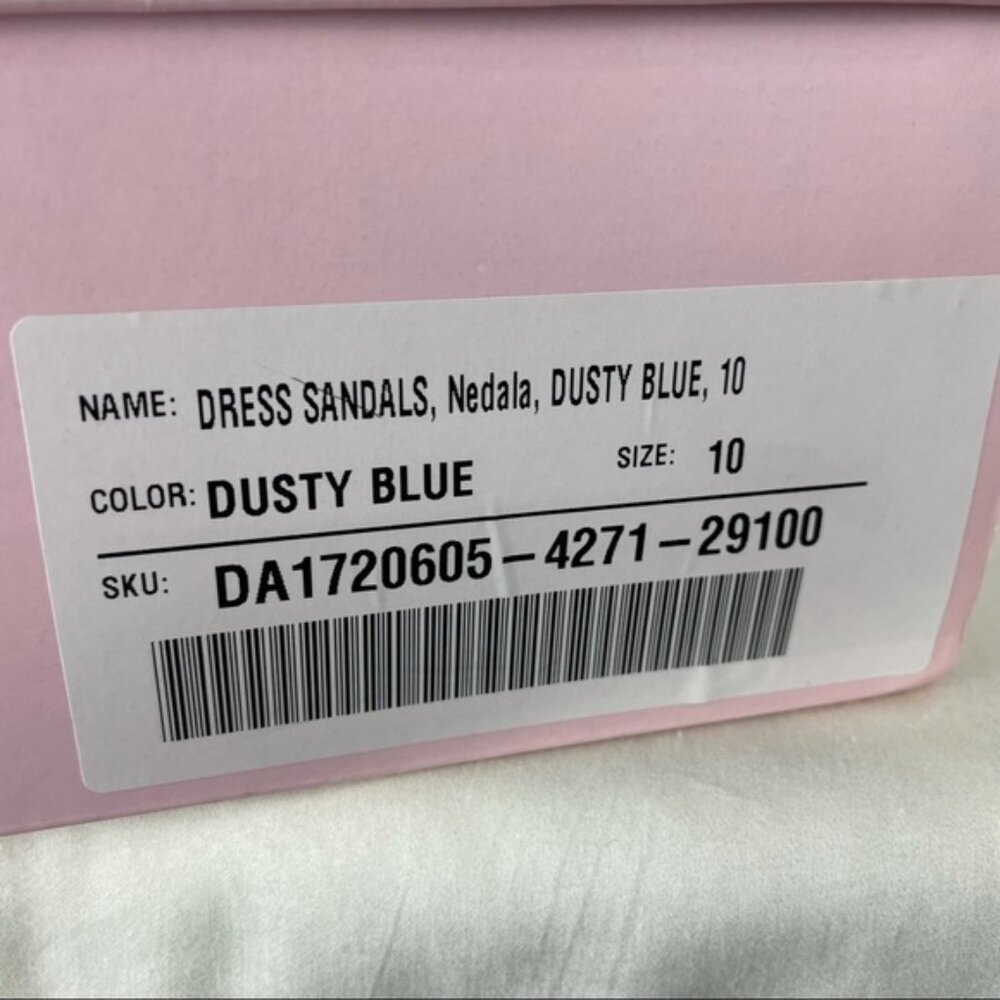NWT Duty Blue Lace Up Heeled Sandals - Picture 7 of 15